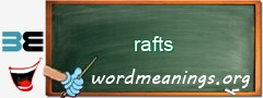 WordMeaning blackboard for rafts